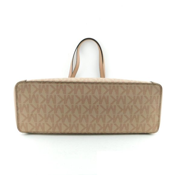 MICHAEL KORS Signature MK Logo Blush Pink Makeup Satchel Tote Shoulder Bag - Picture 5 of 10